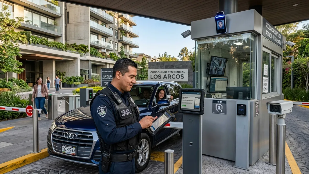 Control de accesos para condominios con app y tecnología propia — SeguridadPrivadaMX