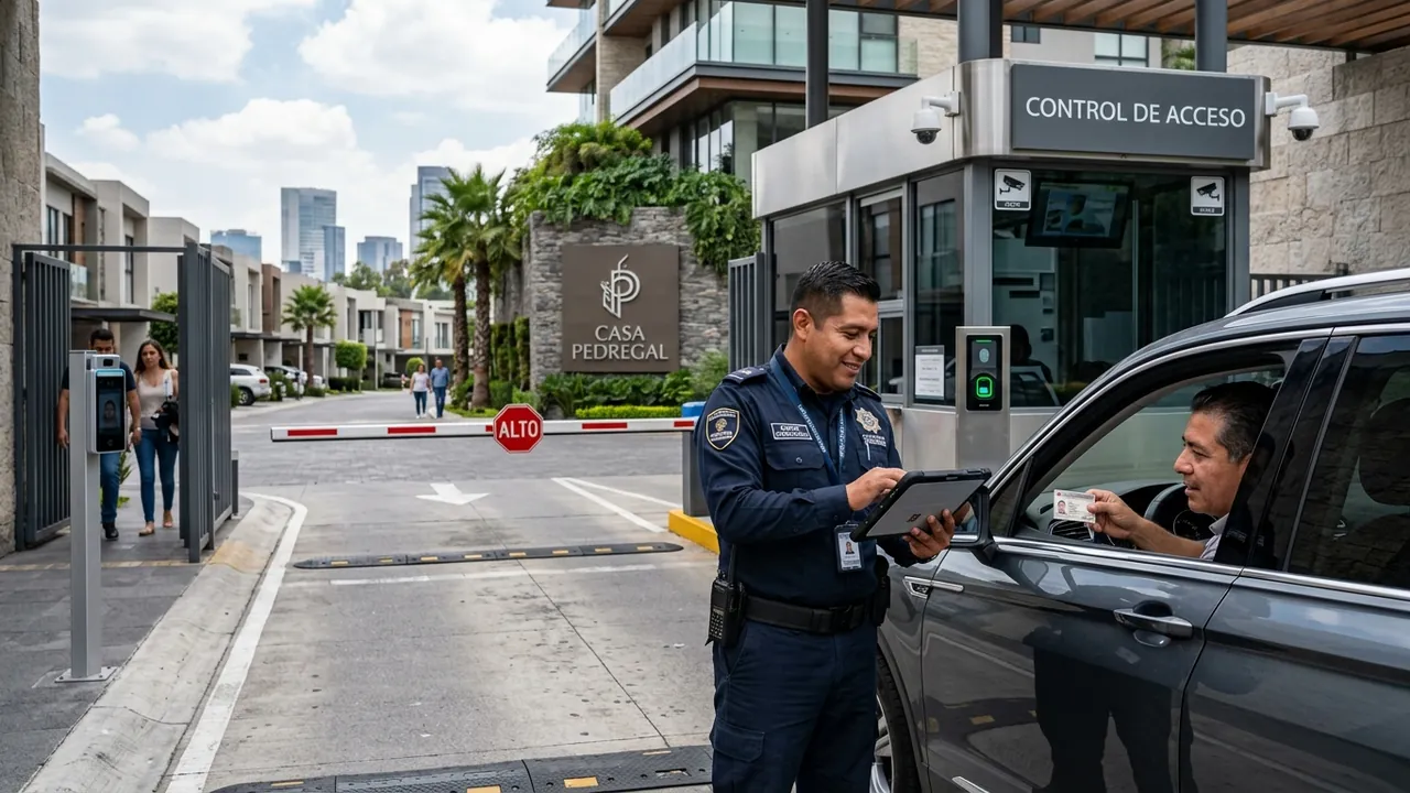 Control de accesos corporativo — imagen ilustrativa del sector