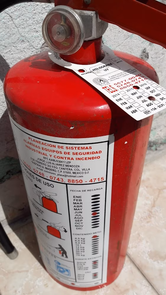 Extintor certificado disponible en CDMX — Extintores PLASA, CDMX