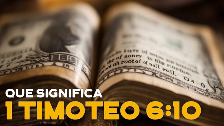 Encuentra a Dios: El verdadero significado de 1 Timoteo 6:10